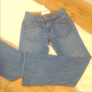 PaperDenim&Cloth wide leg jeans. Light Wash Hippie Jeans